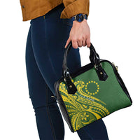 Kia Orana Cook Islands Shoulder Handbag Plumeria Tropical Waves - Polynesian Pride