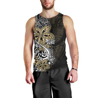 Polynesian Pride Men Tank Top Tiare With Plumeria Mix Style LT7 - Polynesian Pride