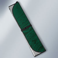 Hawaii Rainbow Warriors Alumni Auto Sun Shade Ti Maile Lei - Glory For The Warriors LT7 - Polynesian Pride