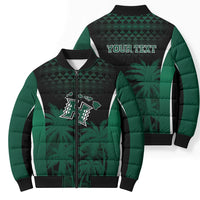 Hawaii Rainbow Warriors La'au Pama Personalized Bomber Puffer Jacket LT7 - Polynesian Pride