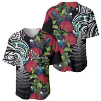 Meri Kirihimete New Zealand Baseball Jersey Tui on Pohutukawa LT7 - Polynesian Pride