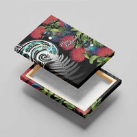 Meri Kirihimete New Zealand Canvas Wall Art Tui on Pohutukawa