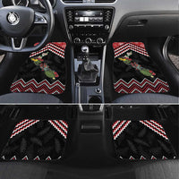 New Zealand Christmas Taniko Poutama Car Mats Flora Map with Birds - Polynesian Pride