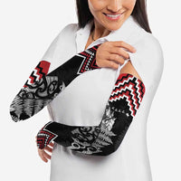 New Zealand Christmas Taniko Poutama Arm Sleeves Mountainscape Maori Fern - Polynesian Pride