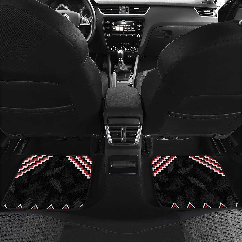 New Zealand Christmas Taniko Poutama Car Mats Mountainscape Maori Fern - Polynesian Pride