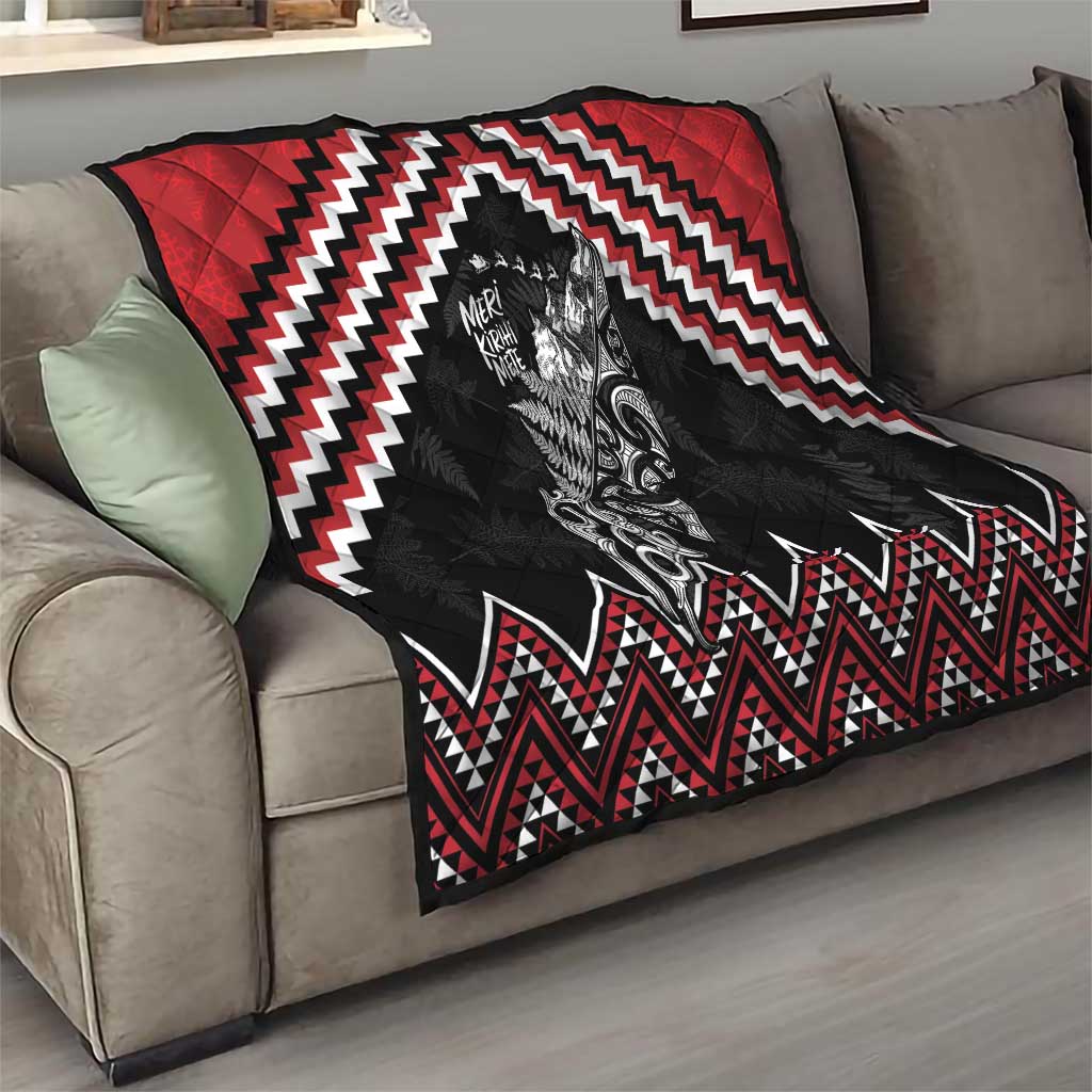 New Zealand Christmas Taniko Poutama Quilt Mountainscape Maori Fern - Polynesian Pride