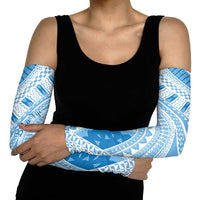 Bula Fiji Classic Masi Tapa Arm Sleeves Turquoise - Polynesian Pride