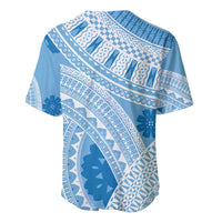 Bula Fiji Classic Masi Tapa Baseball Jersey Turquoise - Polynesian Pride