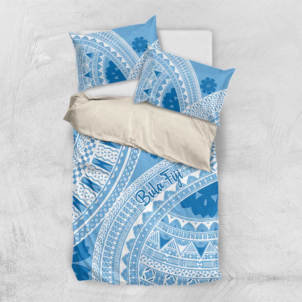 Bula Fiji Classic Masi Tapa Bedding Set Turquoise - Polynesian Pride