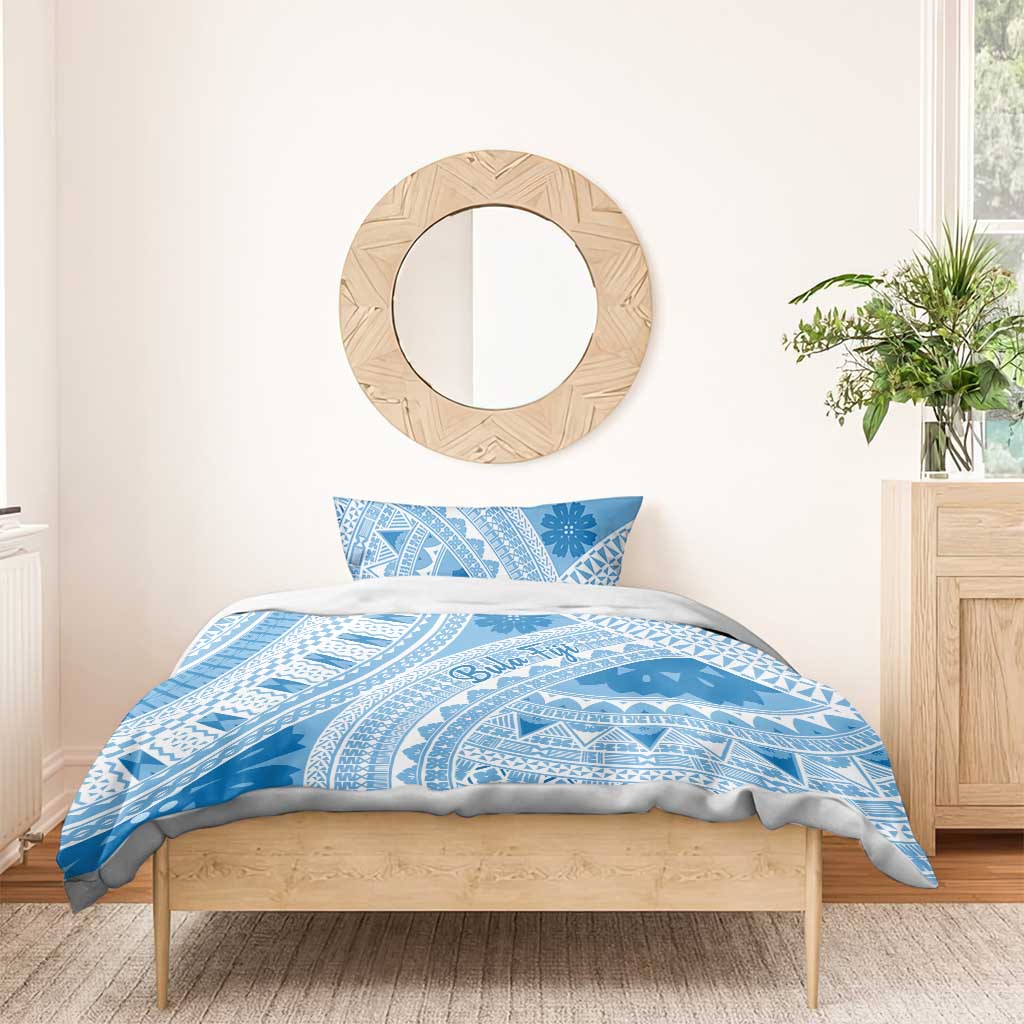 Bula Fiji Classic Masi Tapa Bedding Set Turquoise - Polynesian Pride