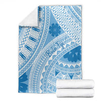 Bula Fiji Classic Masi Tapa Blanket Turquoise - Polynesian Pride