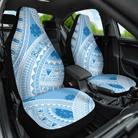 Bula Fiji Classic Masi Tapa Car Seat Cover Turquoise - Polynesian Pride