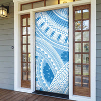 Bula Fiji Classic Masi Tapa Door Cover Turquoise - Polynesian Pride