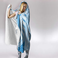 Bula Fiji Classic Masi Tapa Hooded Blanket Turquoise - Polynesian Pride