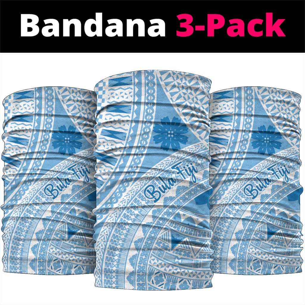 Bula Fiji Classic Masi Tapa Neck Gaiter Turquoise - Polynesian Pride