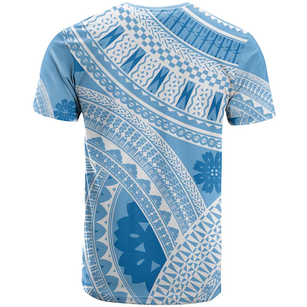 Bula Fiji Classic Masi Tapa T Shirt Turquoise - Polynesian Pride