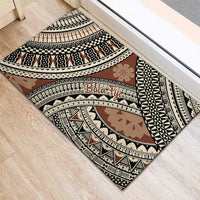 Bula Fiji Classic Masi Tapa Rubber Doormat Vintage Brown - Polynesian Pride