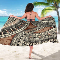 Bula Fiji Classic Masi Tapa Sarong Vintage Brown - Polynesian Pride
