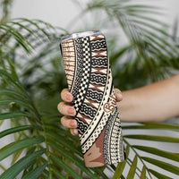 Bula Fiji Classic Masi Tapa Skinny Tumbler Vintage Brown - Polynesian Pride