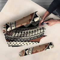 Bula Fiji Classic Masi Tapa Umbrella Vintage Brown - Polynesian Pride