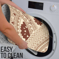 Bula Fiji Classic Masi Tapa Bathroom Set Vintage Beige - Polynesian Pride