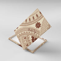 Bula Fiji Classic Masi Tapa Canvas Wall Art Vintage Beige - Polynesian Pride