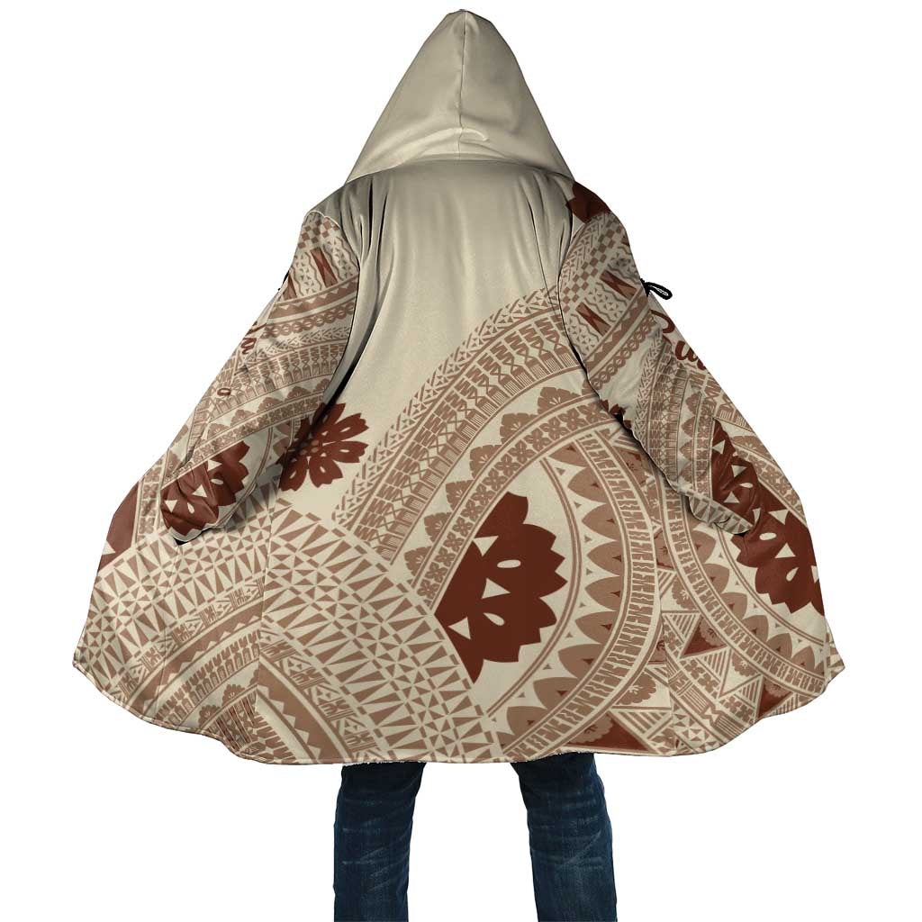 Bula Fiji Classic Masi Tapa Cloak Vintage Beige - Polynesian Pride