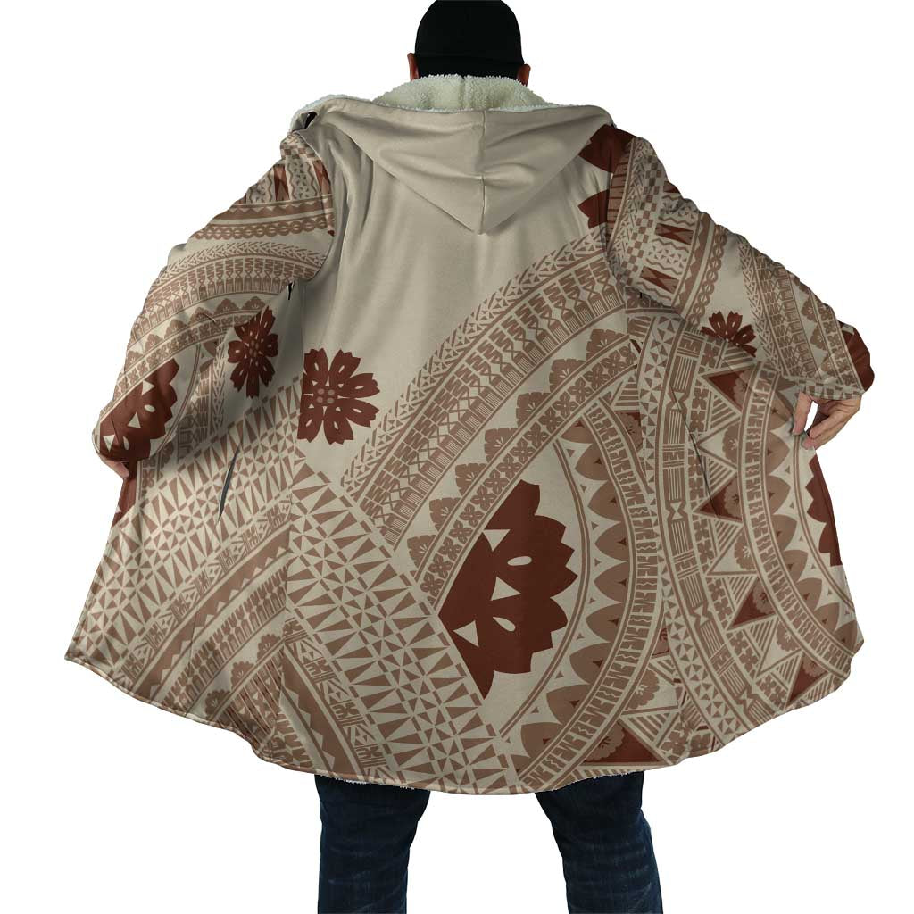 Bula Fiji Classic Masi Tapa Cloak Vintage Beige - Polynesian Pride