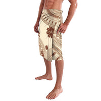 Bula Fiji Classic Masi Tapa Lavalava Vintage Beige - Polynesian Pride