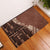Bula Fiji Rubber Doormat Tribal Masi Tapa - Brown LT7 Brown - Polynesian Pride