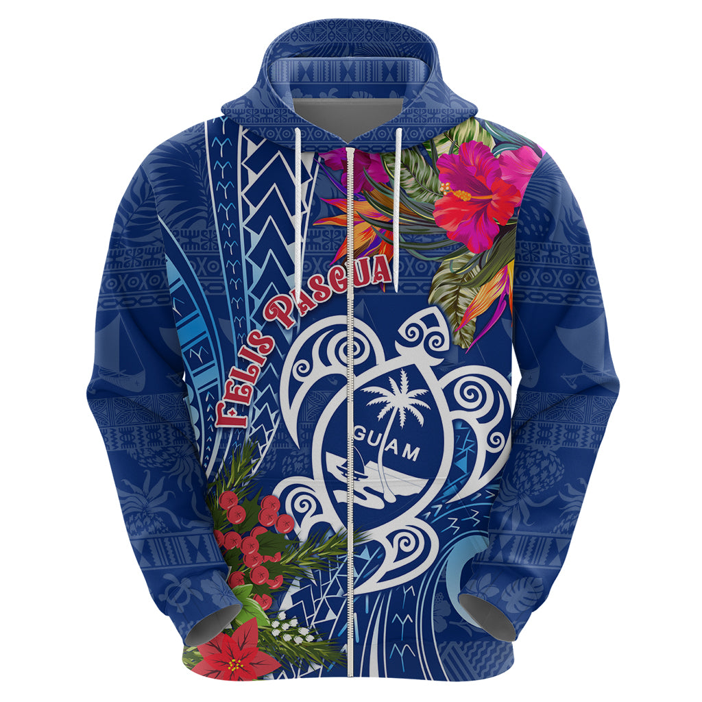 Guam Christmas Hoodie Turtle Mix Tapa Felis Pasgua LT7 - Polynesian Pride