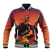Hawaii Kilauea Volcano Baseball Jacket Pele Goddess