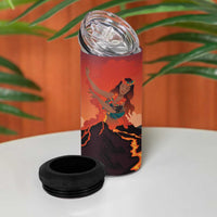 Hawaii Kilauea Volcano 4 in 1 Can Cooler Tumbler Pele Goddess