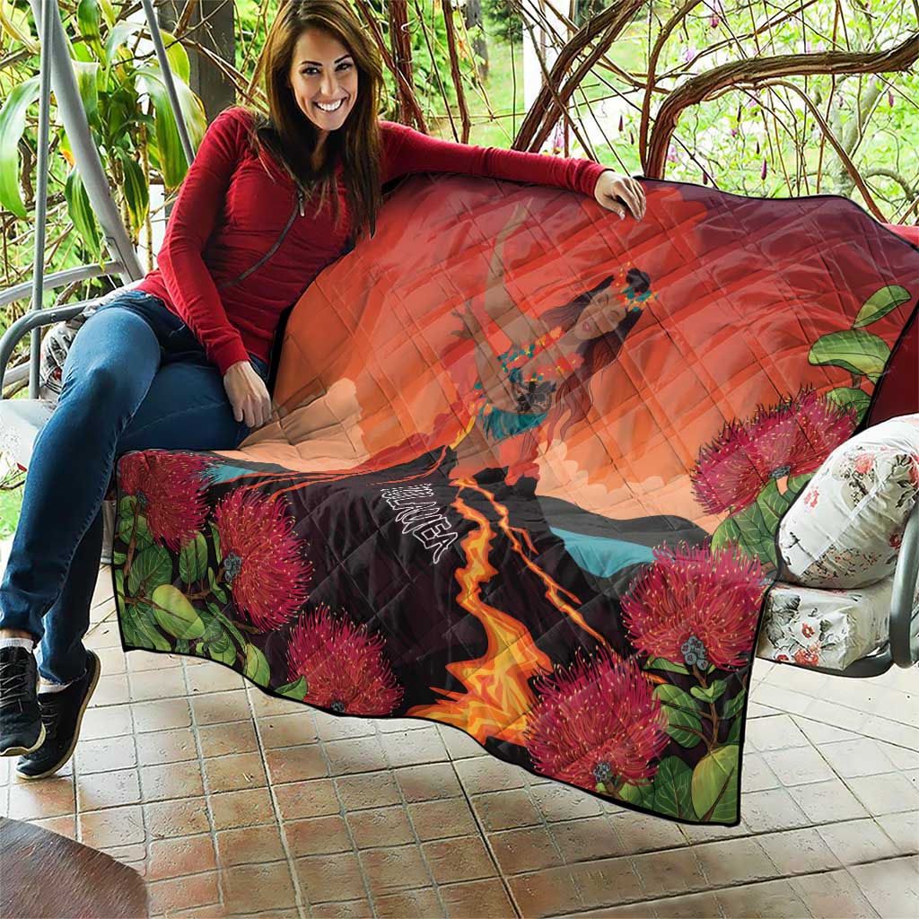 Hawaii Kilauea Volcano Quilt Pele Goddess