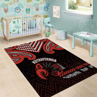 Maori Waitangi Area Rug Kotahitanga Poutama Mix Whakairo - Polynesian Pride