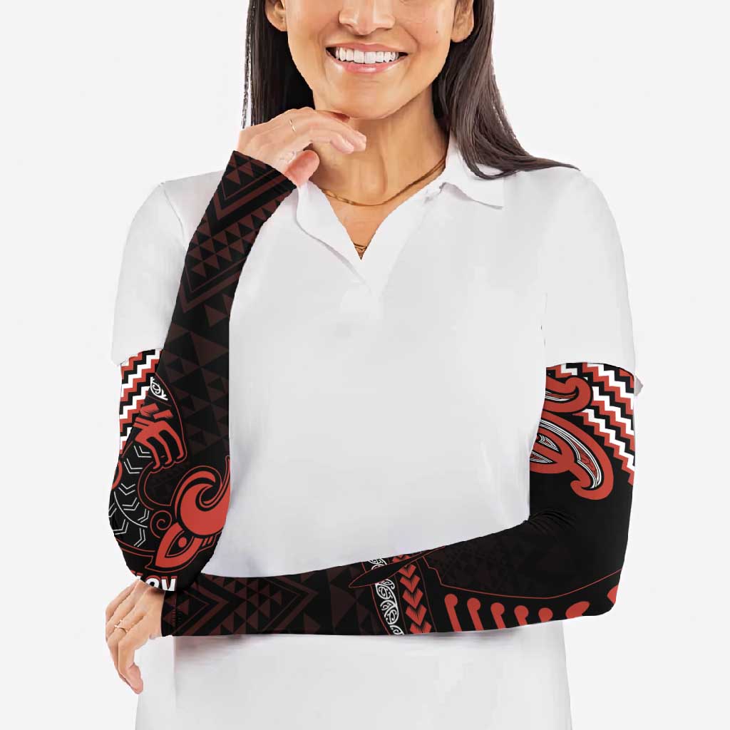 Maori Waitangi Arm Sleeves Kotahitanga Poutama Mix Whakairo LT7 - Polynesian Pride