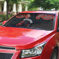 Maori Waitangi Auto Sun Shade Kotahitanga Poutama Mix Whakairo LT7 - Polynesian Pride