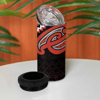 Maori Waitangi 4 in 1 Can Cooler Tumbler Kotahitanga Poutama Mix Whakairo - Polynesian Pride