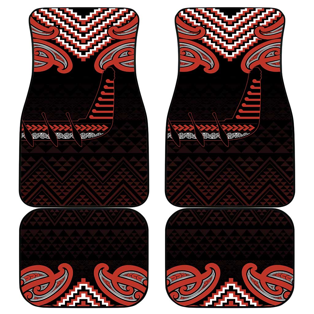 Maori Waitangi Car Mats Kotahitanga Poutama Mix Whakairo LT7 - Polynesian Pride