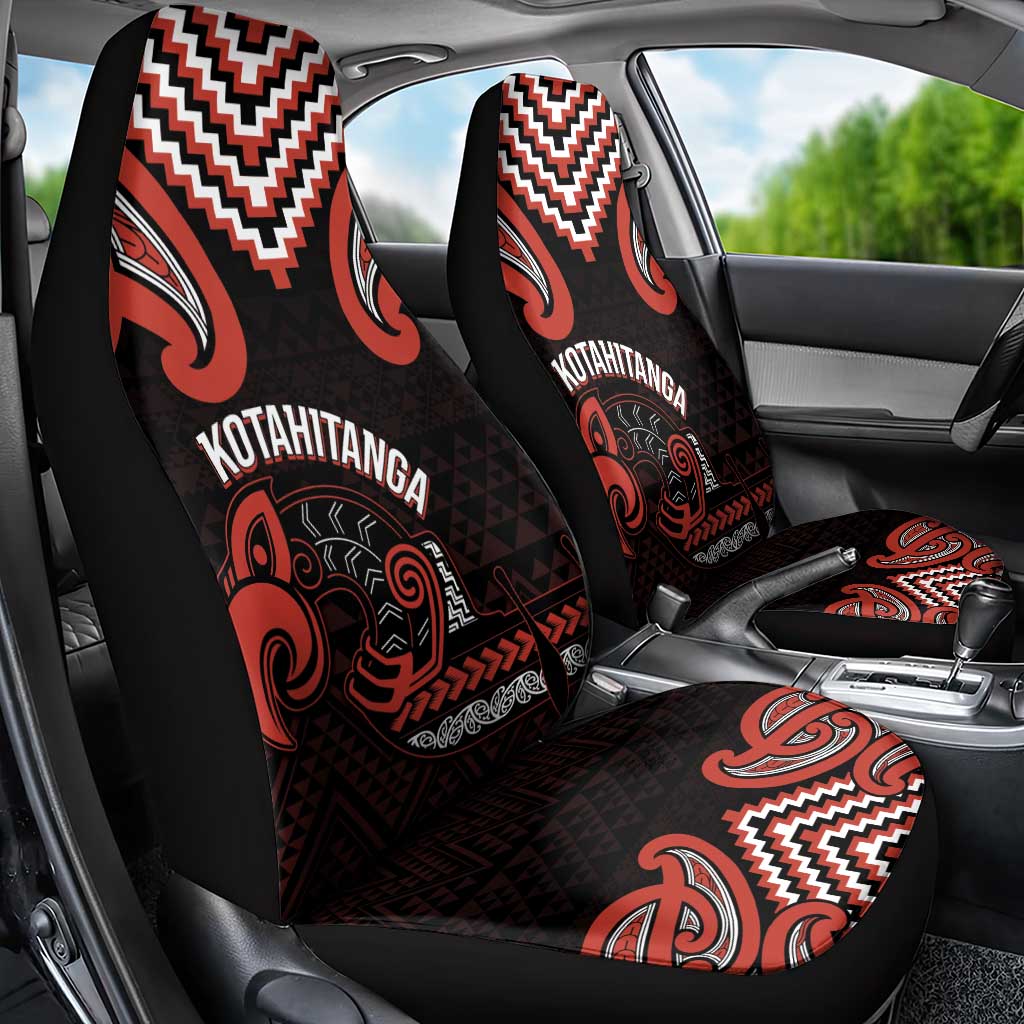 Maori Waitangi Car Seat Cover Kotahitanga Poutama Mix Whakairo LT7 - Polynesian Pride