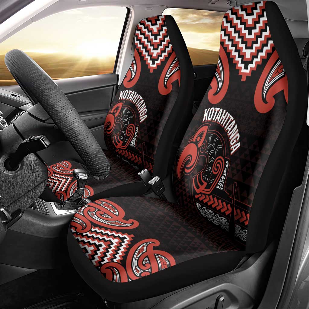 Maori Waitangi Car Seat Cover Kotahitanga Poutama Mix Whakairo LT7 - Polynesian Pride