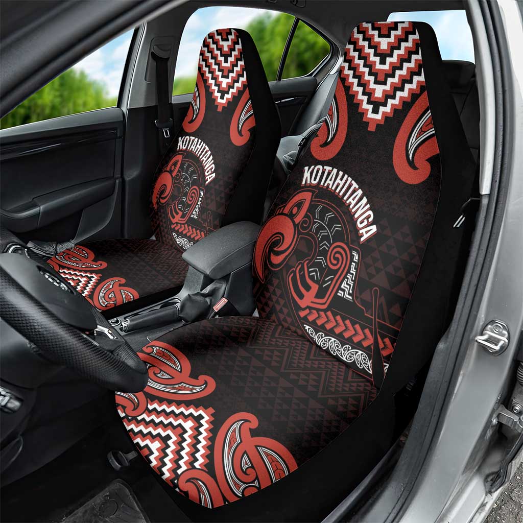 Maori Waitangi Car Seat Cover Kotahitanga Poutama Mix Whakairo LT7 - Polynesian Pride