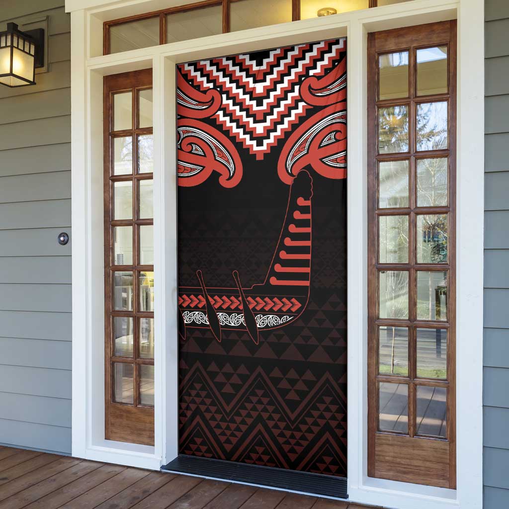 Maori Waitangi Door Cover Kotahitanga Poutama Mix Whakairo LT7 - Polynesian Pride