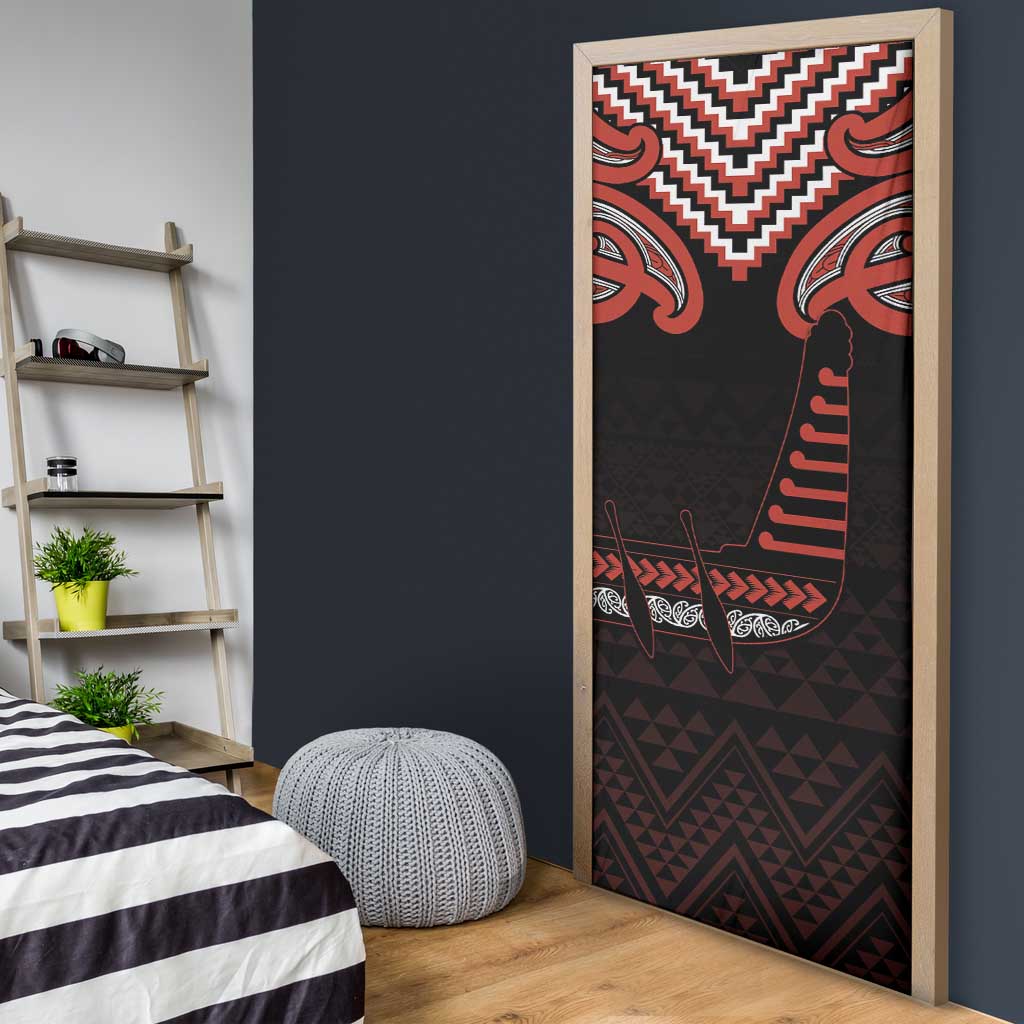 Maori Waitangi Door Cover Kotahitanga Poutama Mix Whakairo LT7 - Polynesian Pride
