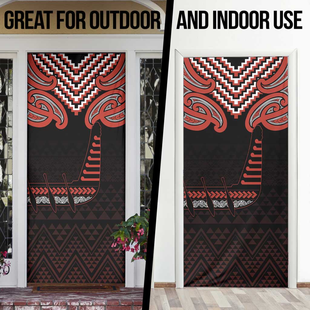 Maori Waitangi Door Cover Kotahitanga Poutama Mix Whakairo LT7 - Polynesian Pride