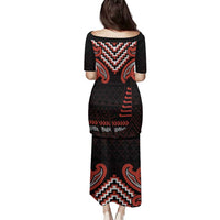 Maori Waitangi Family Matching Puletasi and Hawaiian Shirt Kotahitanga Poutama Mix Whakairo LT7 - Polynesian Pride