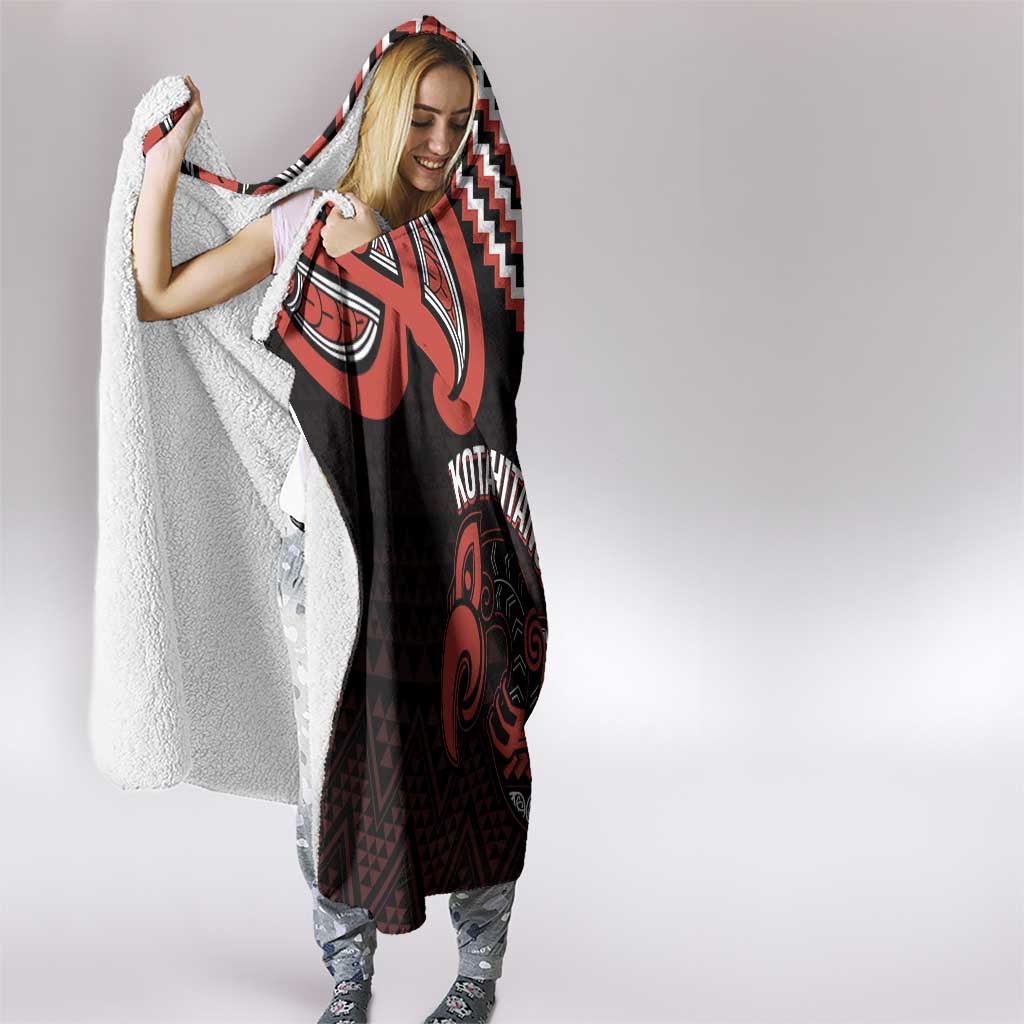 Maori Waitangi Hooded Blanket Kotahitanga Poutama Mix Whakairo LT7 - Polynesian Pride