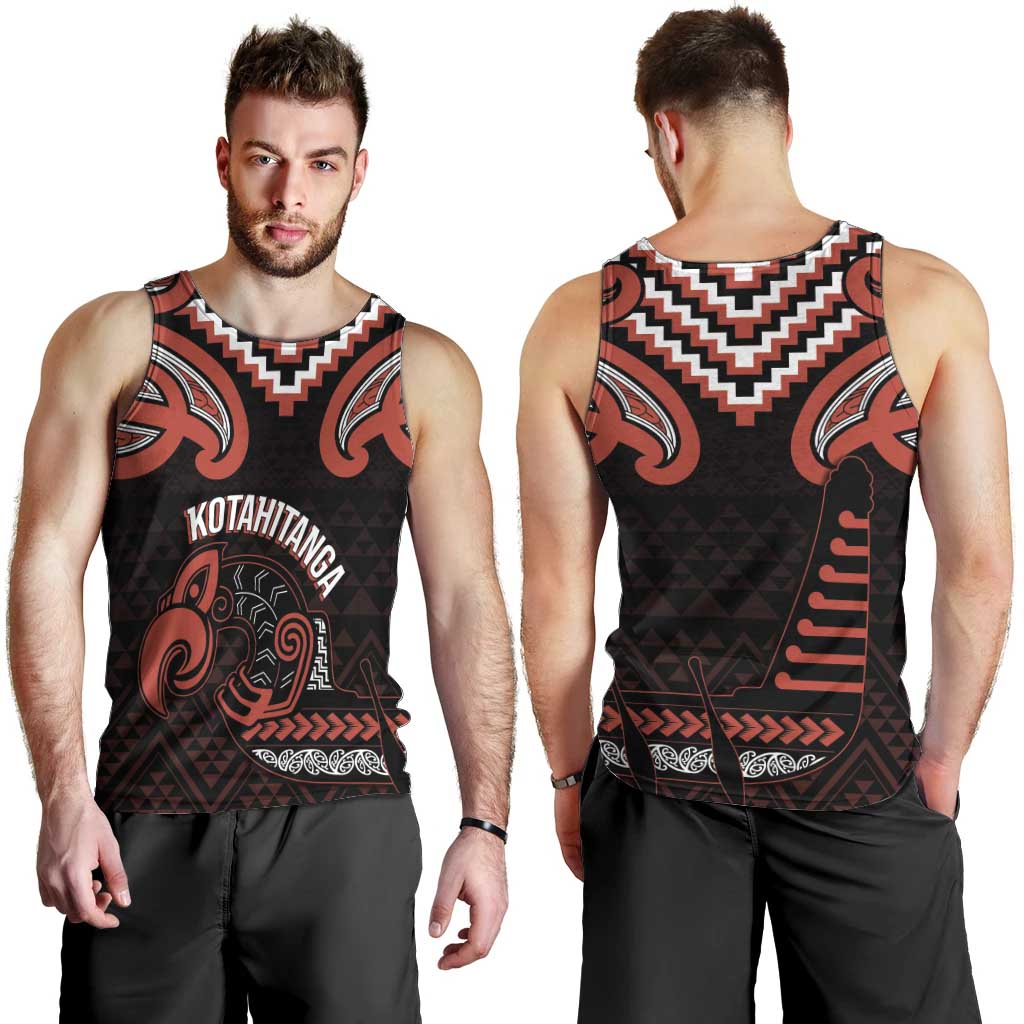 Maori Waitangi Men Tank Top Kotahitanga Poutama Mix Whakairo LT7 - Polynesian Pride