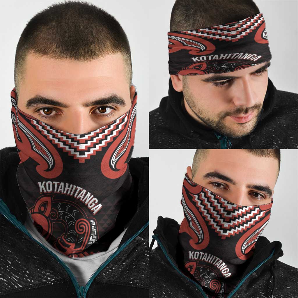 Maori Waitangi Neck Gaiter Kotahitanga Poutama Mix Whakairo LT7 - Polynesian Pride
