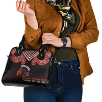 Maori Waitangi Shoulder Handbag Kotahitanga Poutama Mix Whakairo - Polynesian Pride
